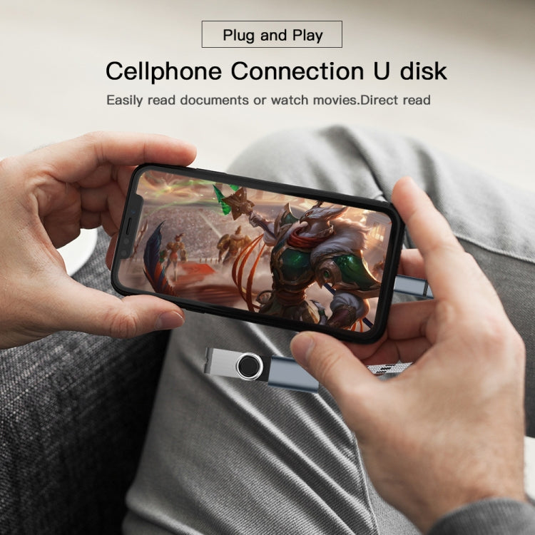 USB 3.0 Female to Micro USB + USB-C / Type-C Male Charging + Transmission OTG Nylon Braided Adapter Cable, Cable Length: 17cm (Gold) by buy2fix