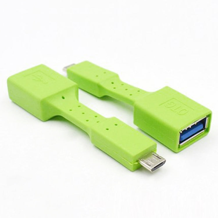 5 PCS Micro USB Male to USB 3.0 Female OTG Adapter (Green) by buy2fix