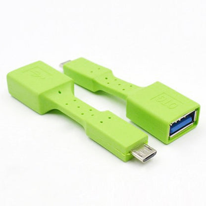 5 PCS Micro USB Male to USB 3.0 Female OTG Adapter (Green) by buy2fix