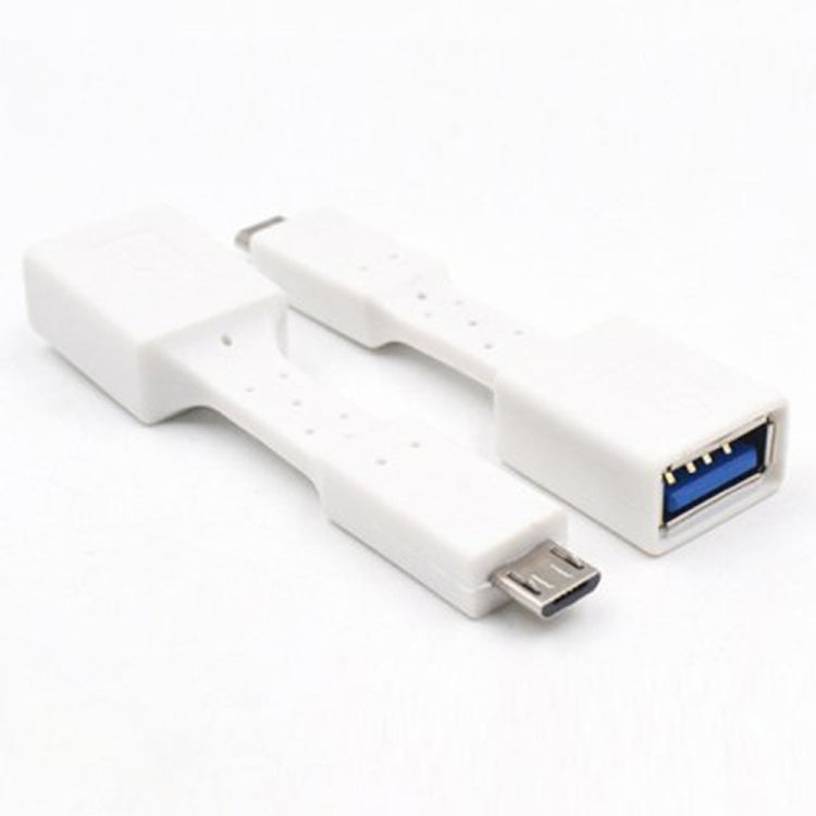 5 PCS Micro USB Male to USB 3.0 Female OTG Adapter (White) by buy2fix