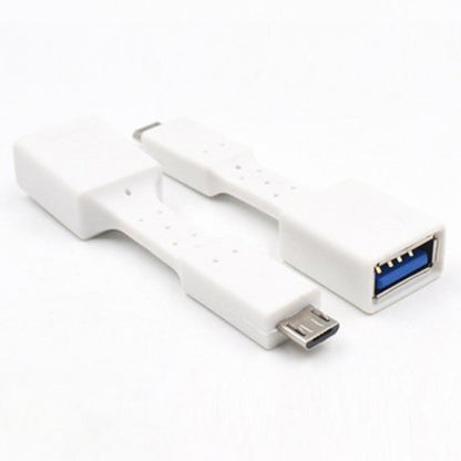 5 PCS Micro USB Male to USB 3.0 Female OTG Adapter (White) by buy2fix