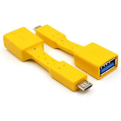 5 PCS Micro USB Male to USB 3.0 Female OTG Adapter (Yellow) by buy2fix