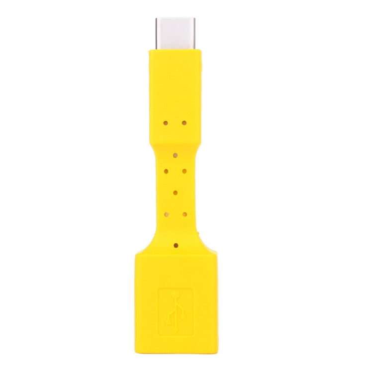 5 PCS USB-C / Type-C Male to USB 3.0 Female OTG Adapter (Yellow) by buy2fix