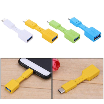 5 PCS USB-C / Type-C Male to USB 3.0 Female OTG Adapter (Yellow) by buy2fix