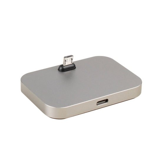 Micro USB Aluminum Alloy Desktop Station Dock Charger, For Samsung, HTC, LG, Sony, Huawei, Lenovo and other Smartphones(Grey) - Dock Charger by buy2fix | Online Shopping UK | buy2fix