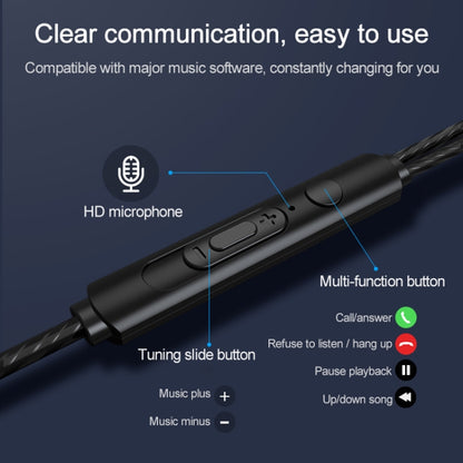 USB-C / Type-C Interface In Ear Wired Mega Bass Earphone with Mic (Black) - Type-C Earphone by buy2fix | Online Shopping UK | buy2fix