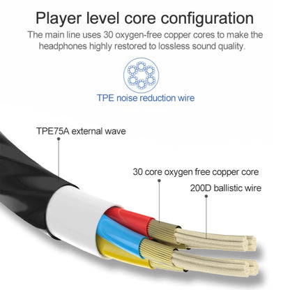 USB-C / Type-C Interface In Ear Wired Mega Bass Earphone with Mic (Black) - Type-C Earphone by buy2fix | Online Shopping UK | buy2fix