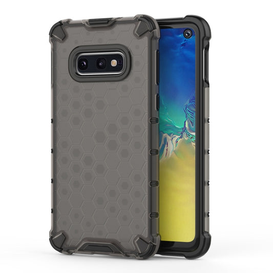 Shockproof Honeycomb PC + TPU Case for Galaxy S10e (Black) by buy2fix