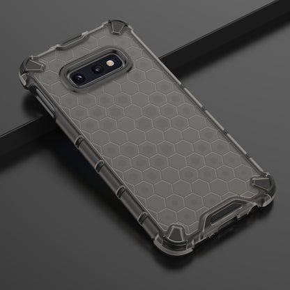 Shockproof Honeycomb PC + TPU Case for Galaxy S10e (Black) by buy2fix