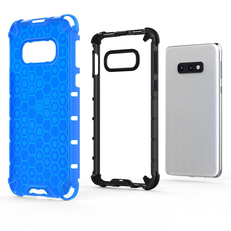 Shockproof Honeycomb PC + TPU Case for Galaxy S10e (Black) by buy2fix