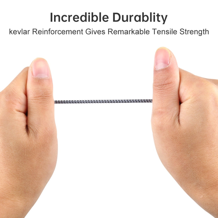 YH192 2 in 1 3.5mm Female to Microphone + Audio Male Braided Audio Cable, Length: 22cm (Grey) by buy2fix