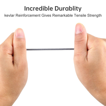 YH192 2 in 1 3.5mm Female to Microphone + Audio Male Braided Audio Cable, Length: 22cm (Grey) by buy2fix