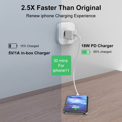 A1695 18W PD USB-C / Type-C Single Port Travel Charger, CN Plug - USB Charger by buy2fix | Online Shopping UK | buy2fix