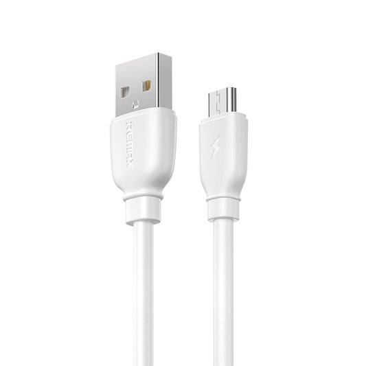 REMAX RC-138m 2.4A USB to Micro USB Suji Pro Fast Charging Data Cable, Cable Length: 1m (White) - Micro USB Cable by REMAX | Online Shopping UK | buy2fix
