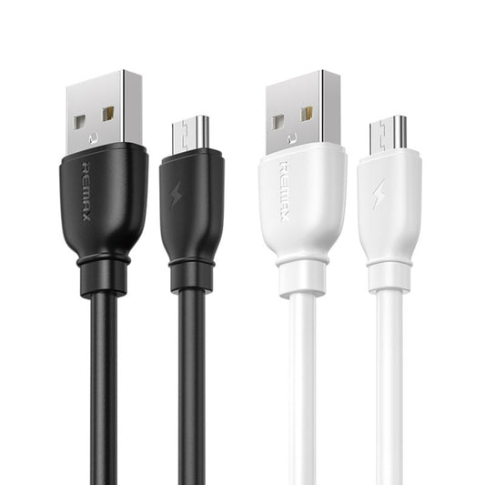 REMAX RC-138m 2.4A USB to Micro USB Suji Pro Fast Charging Data Cable, Cable Length: 1m (White) - Micro USB Cable by REMAX | Online Shopping UK | buy2fix