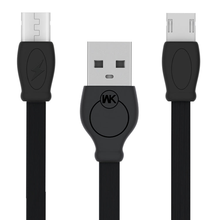 WK WDC-023m 2.4A Micro USB Fast Charging Data Cable, Length: 3m(Black) - Micro USB Cable by WK | Online Shopping UK | buy2fix