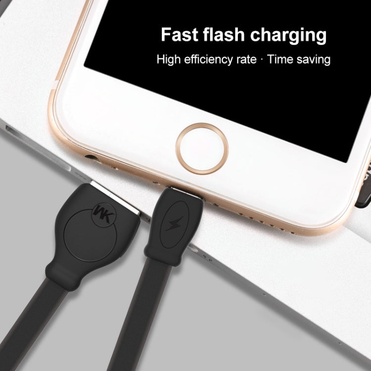 WK WDC-023m 2.4A Micro USB Fast Charging Data Cable, Length: 3m(Black) - Micro USB Cable by WK | Online Shopping UK | buy2fix