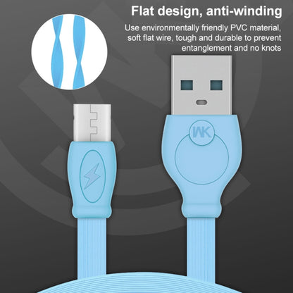 WK WDC-023m 2.4A Micro USB Fast Charging Data Cable, Length: 3m(Black) - Micro USB Cable by WK | Online Shopping UK | buy2fix
