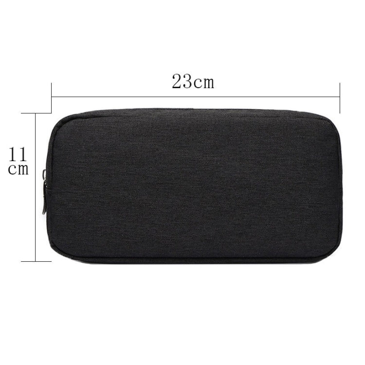Multi-functional Headphone Charger Data Cable Storage Bag Power Pack, Size: L, 23 x 11.5 x 5.5cm(Black) by buy2fix