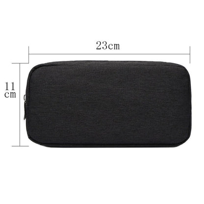 Multi-functional Headphone Charger Data Cable Storage Bag Power Pack, Size: L, 23 x 11.5 x 5.5cm(Black) by buy2fix