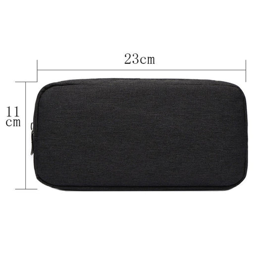 Multi-functional Headphone Charger Data Cable Storage Bag Power Pack, Size: L, 23 x 11.5 x 5.5cm(Black) by buy2fix