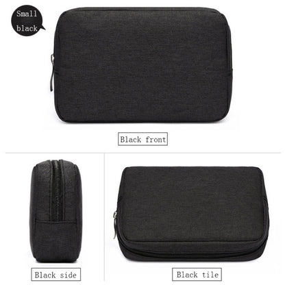Multi-functional Headphone Charger Data Cable Storage Bag Power Pack, Size: S, 17 x 11.5 x 5.5cm (Black) by buy2fix