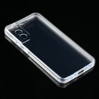 For Samsung Galaxy S21 FE PC+TPU Ultra-thin Double-sided Full Coverage Transparent Soft Case - Galaxy Phone Cases by buy2fix | Online Shopping UK | buy2fix