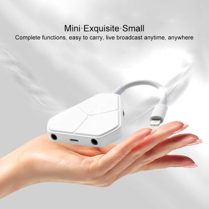 5 In 1 Multifunctional Live Broadcast Converter Mini Sound Card(White) - Live Sound Effects Processors by buy2fix | Online Shopping UK | buy2fix