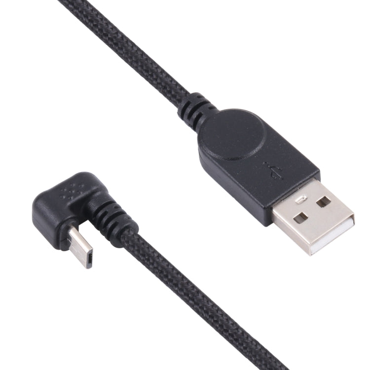U-shaped Micro USB Male to USB Male Nylon Braid Charge Data Cable by buy2fix