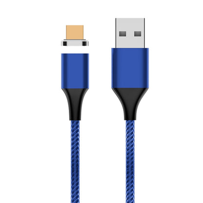 M11 3A USB to Micro USB Nylon Braided Magnetic Data Cable, Cable Length: 2m (Blue) - Charging Cable & Head by buy2fix | Online Shopping UK | buy2fix