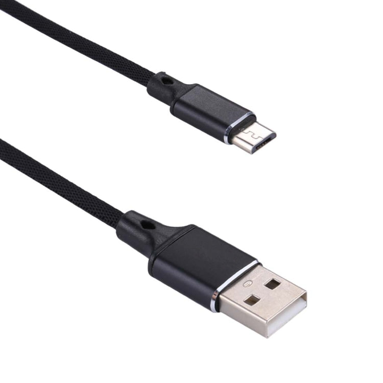 1m 2A Output USB to Micro USB Nylon Weave Style Data Sync Charging Cable, For Samsung, Huawei, Xiaomi, HTC, LG, Sony, Lenovo and other Smartphones(Black) by buy2fix