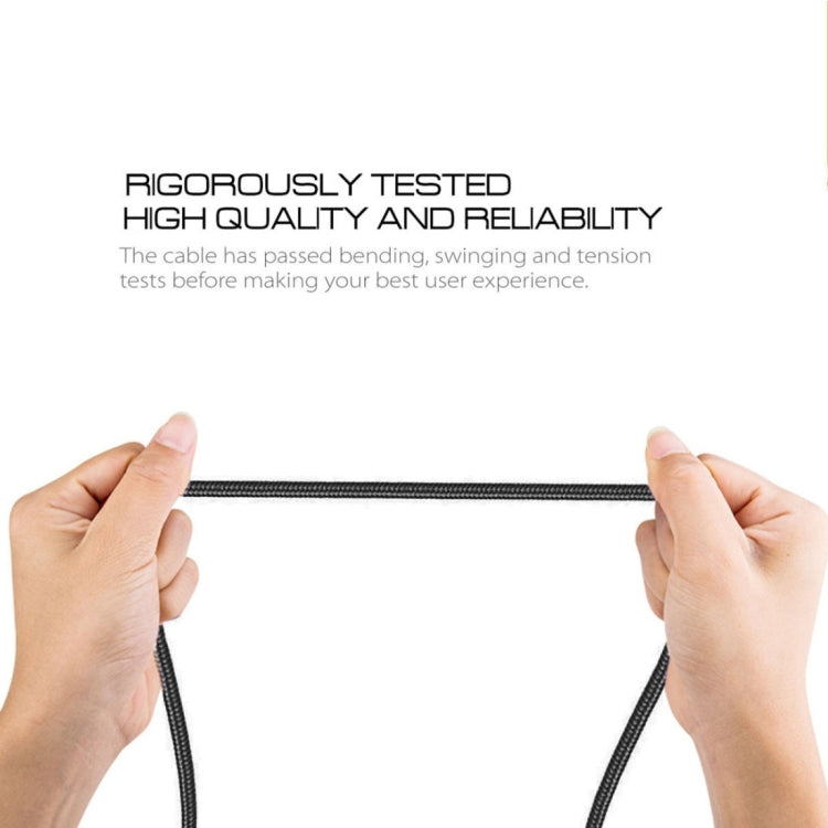 1m 2A Output USB to Micro USB Nylon Weave Style Data Sync Charging Cable, For Samsung, Huawei, Xiaomi, HTC, LG, Sony, Lenovo and other Smartphones(Black) by buy2fix