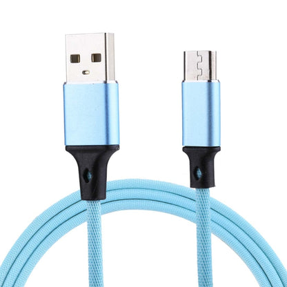 1m 2A Output USB to Micro USB Nylon Weave Style Data Sync Charging Cable, For Samsung, Huawei, Xiaomi, HTC, LG, Sony, Lenovo and other Smartphones(Blue) by buy2fix