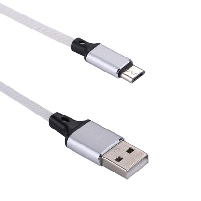 1m 2A Output USB to Micro USB Nylon Weave Style Data Sync Charging Cable, For Samsung, Huawei, Xiaomi, HTC, LG, Sony, Lenovo and other Smartphones(White) by buy2fix