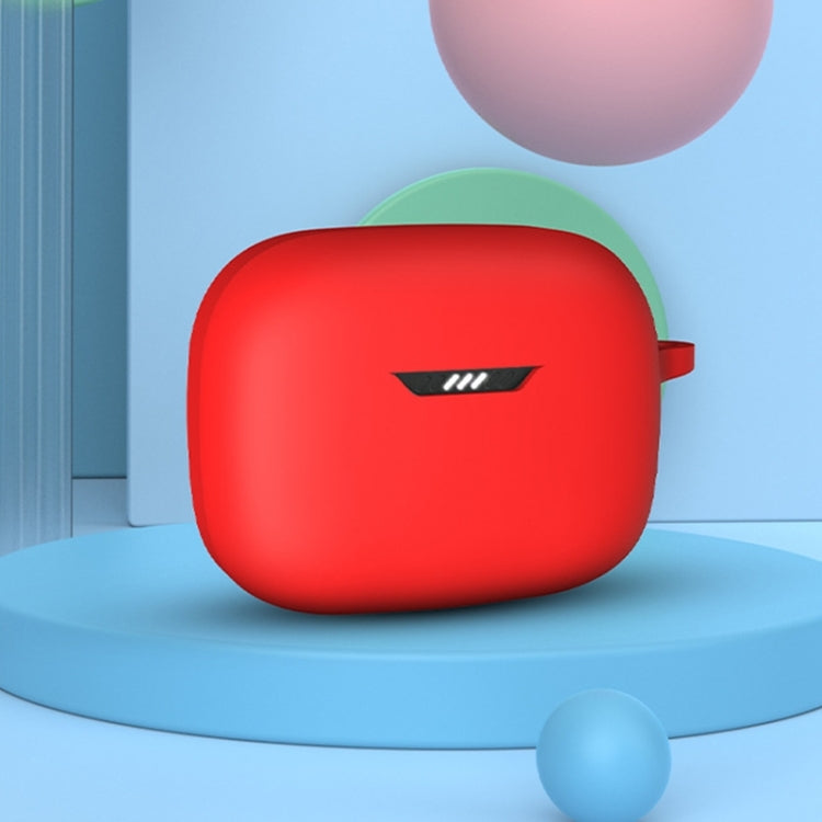 For JBL Tune Beam Bluetooth Earphone Silicone Protective Case (Blue) by buy2fix