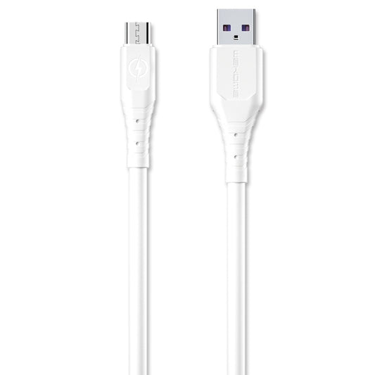 WK WDC-152 6A Micro USB Fast Charging Data Cable, Length: 1m (White) - Micro USB Cable by WK | Online Shopping UK | buy2fix