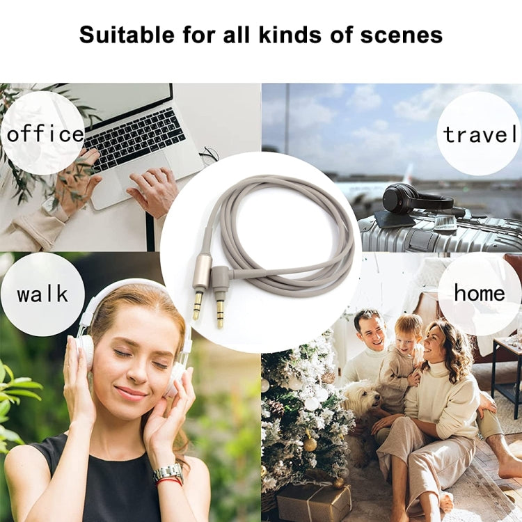 Earphone Audio Cable For Sony WH-1000XM2/WF-H800/MDR-XB950AP/MDR-10R/MDR-10RBT/MDR-10RC/NC200D/MDR-100AAP/MDR-Z1000, Length: 1.5m(Black) - Headset Accessories by buy2fix | Online Shopping UK | buy2fix