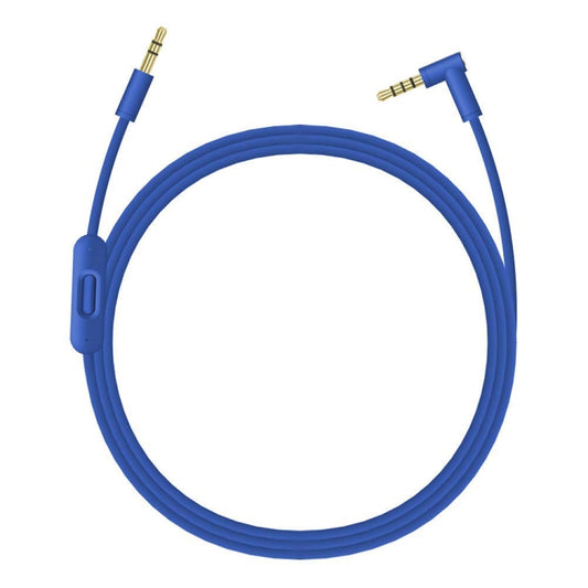 ZS0087 3.5mm Male to Male Earphone Cable with Mic & Wire-controlled, Cable Length: 1.4m(Blue) by buy2fix