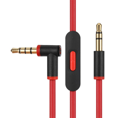 ZS0087 3.5mm Male to Male Earphone Cable with Mic & Wire-controlled, Cable Length: 1.4m(Red Black) by buy2fix