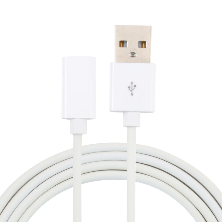 USB Male to USB-C / Type-C Female Adapter Cable, Length: 1m(White) by buy2fix