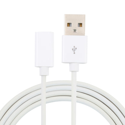 USB Male to USB-C / Type-C Female Adapter Cable, Length: 1m(White) by buy2fix