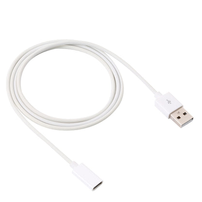 USB Male to USB-C / Type-C Female Adapter Cable, Length: 1m(White) by buy2fix