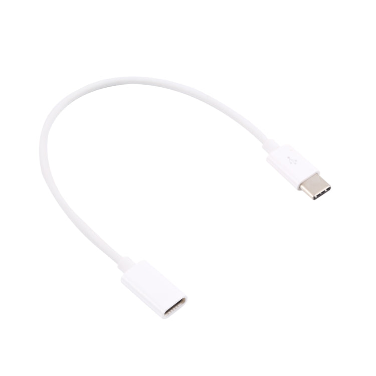 USB-C / Type-C Male to Type-C Female Extended Cable, Length: 1m (White) by buy2fix