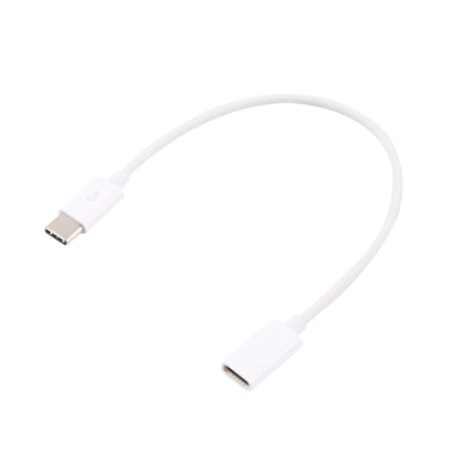 USB-C / Type-C Male to Type-C Female Extended Cable, Length: 20cm (White) by buy2fix