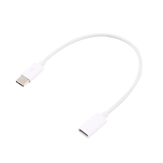 USB-C / Type-C Male to Type-C Female Extended Cable, Length: 20cm (White) by buy2fix