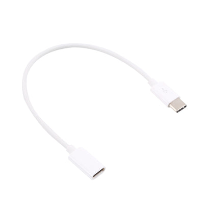 USB-C / Type-C Male to Type-C Female Extended Cable, Length: 20cm (White) by buy2fix