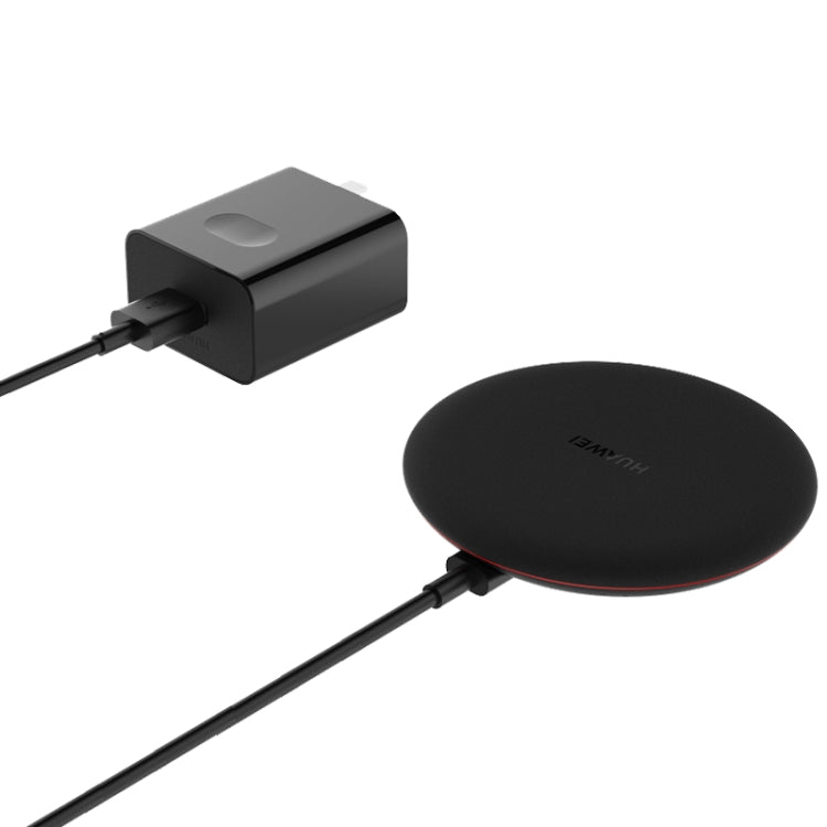 Huawei 15W Max Qi Standard Intelligent Fast Wireless Charger with 5A Cable and 10V / 4A Charging Plug(Black) - Wireless Charger by Huawei | Online Shopping UK | buy2fix