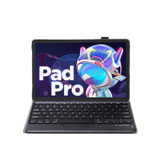 AM20-B Lambskin Texture Ultra-thin Bluetooth Keyboard Leather Tablet Case For Lenovo Xiaoxin Pad 2022 10.6 inch/Tab M10 Plus 10.6 3rd Gen 2022(Black) - For Lenovo by buy2fix | Online Shopping UK | buy2fix