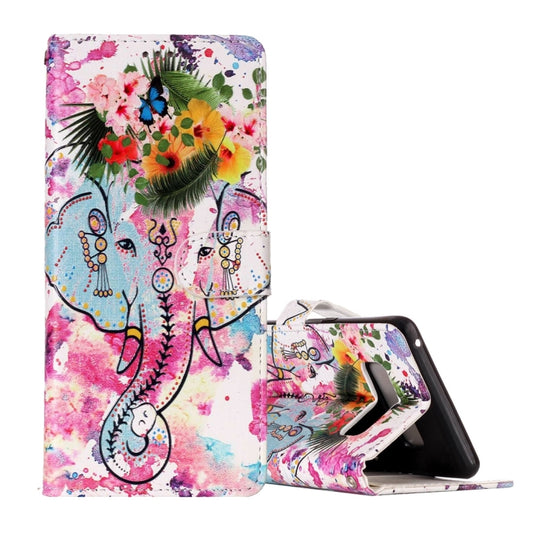 For Galaxy Note 8 Embossed Flower Elephant Pattern Horizontal Flip Leather Case with Holder & Card Slots & Wallet & Photo Frame by buy2fix