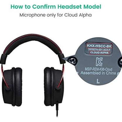 ZS0201 Computer Headset Replacement Microphone for HyperX Cloud Alpha S by buy2fix